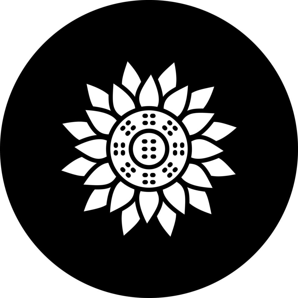 Sonnenblume Vektor Symbol Stil