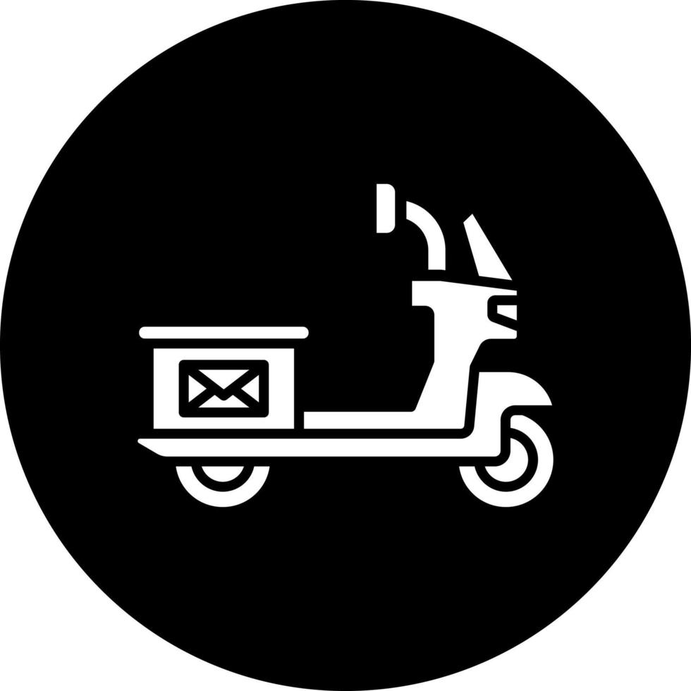 Mail Fahrrad Vektor Symbol Stil