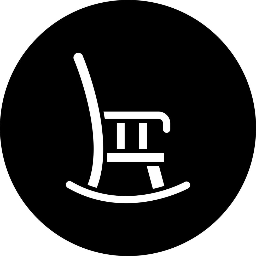 schaukeln Stuhl Vektor Symbol Stil