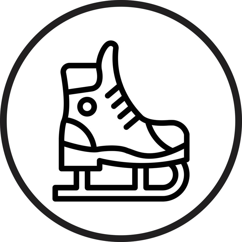 Eis Schlittschuh Vektor Symbol Stil