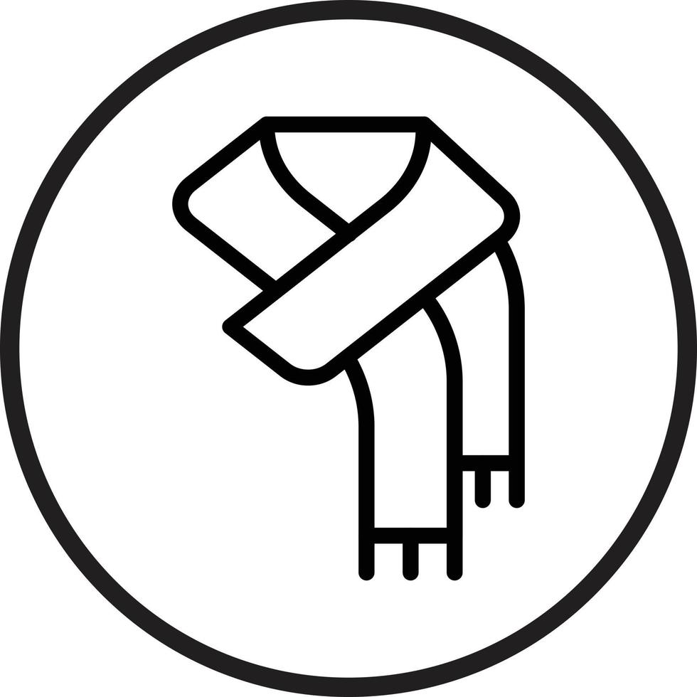 Schal Vektor Symbol Stil