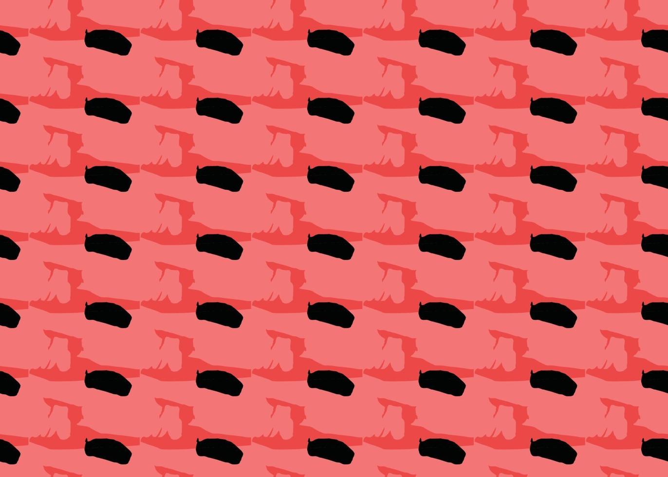 Vektor Textur Hintergrund, nahtloses Muster. handgezeichnete, rote, schwarze Farben.