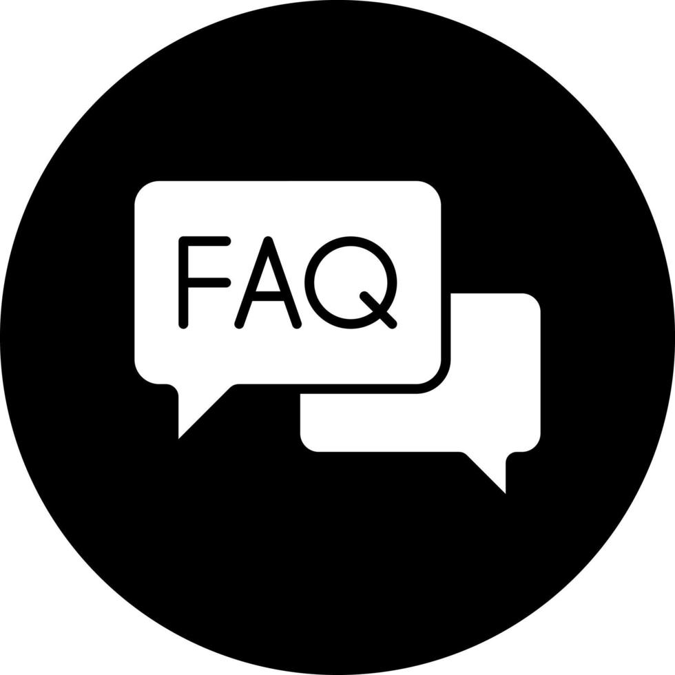 FAQ Vektor Symbol Stil