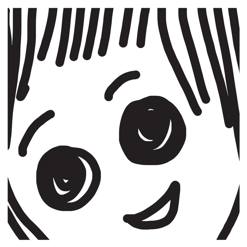 rolig barn.söta flickor.tecknad film ansikten icons.vector illustration. vektor