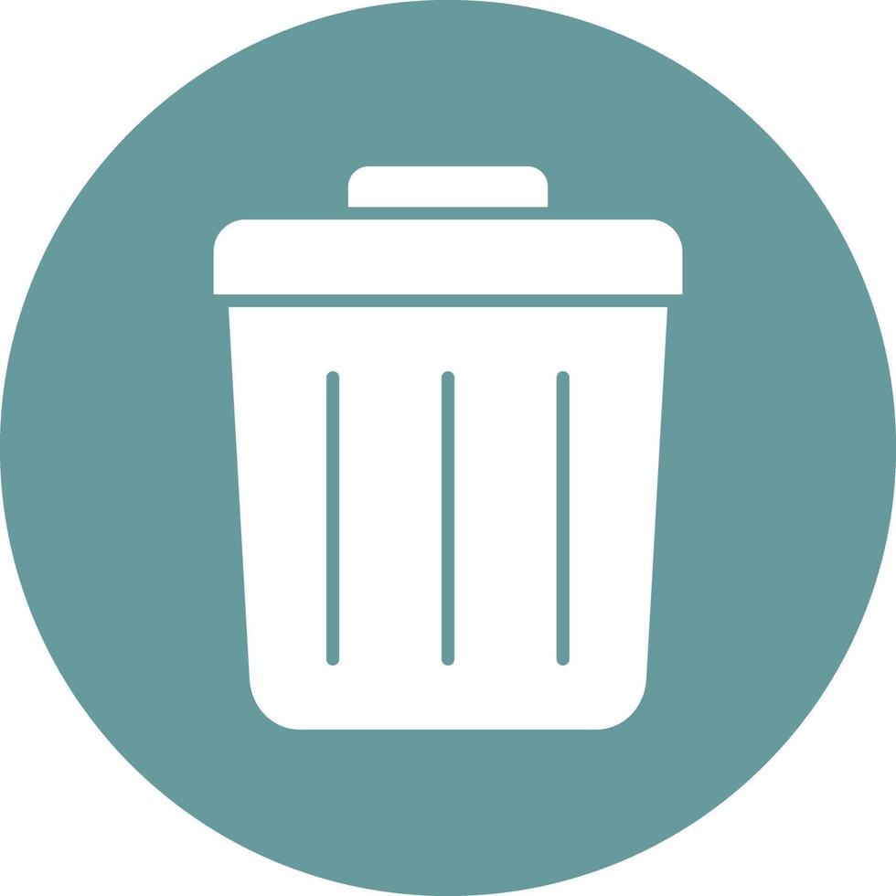 Vektor Design Müll Behälter Symbol Stil