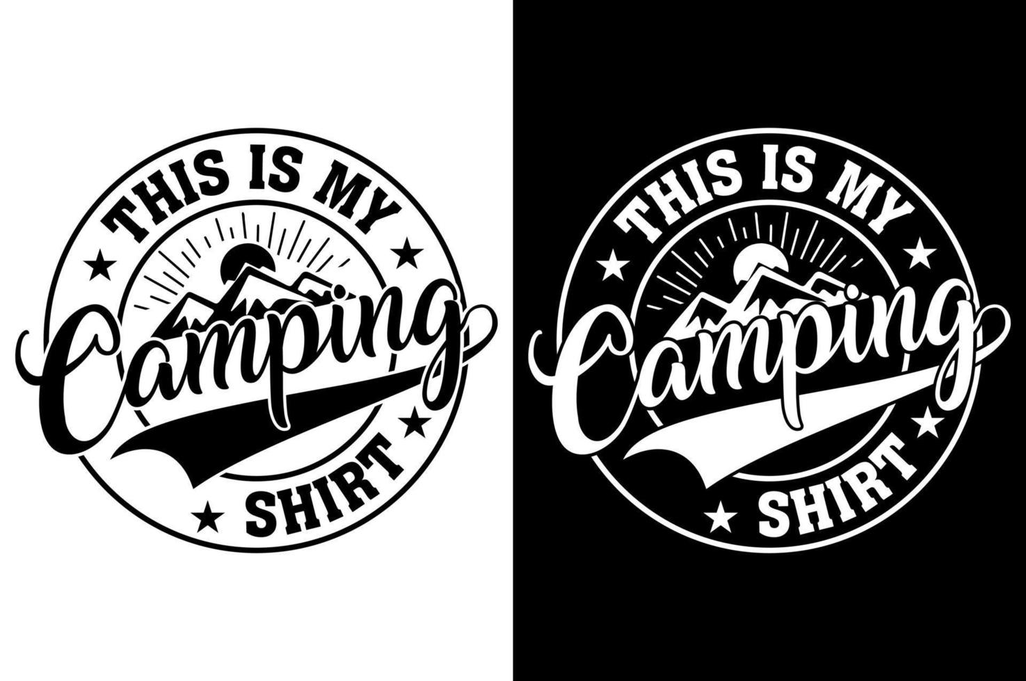 Camping Typografie Zitate t Hemd Vektor Illustration Design