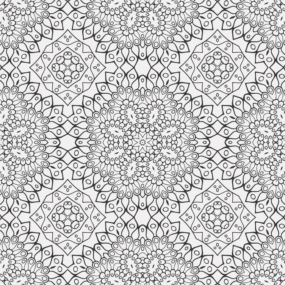 Vektor Färbung geometrisch Blume Formen und Muster Hintergrund