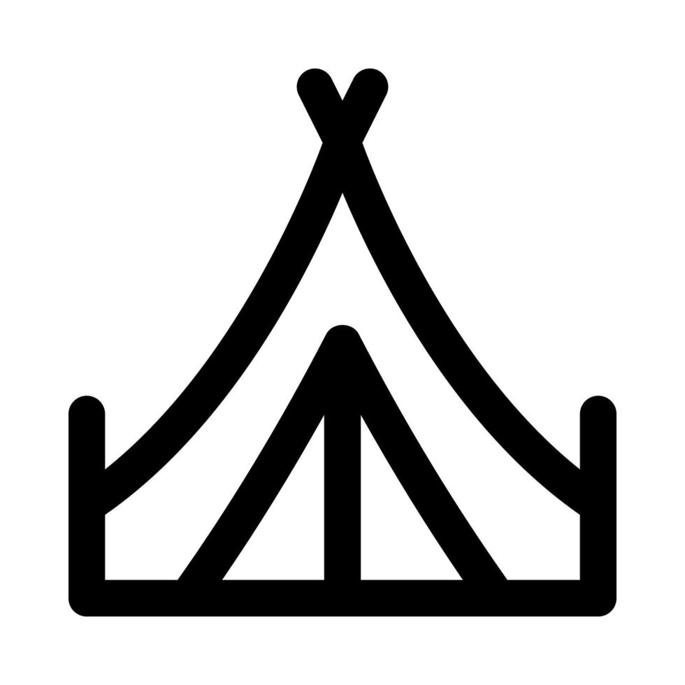 Zelt Symbol zum Ihre Webseite, Handy, Mobiltelefon, Präsentation, und Logo Design. vektor