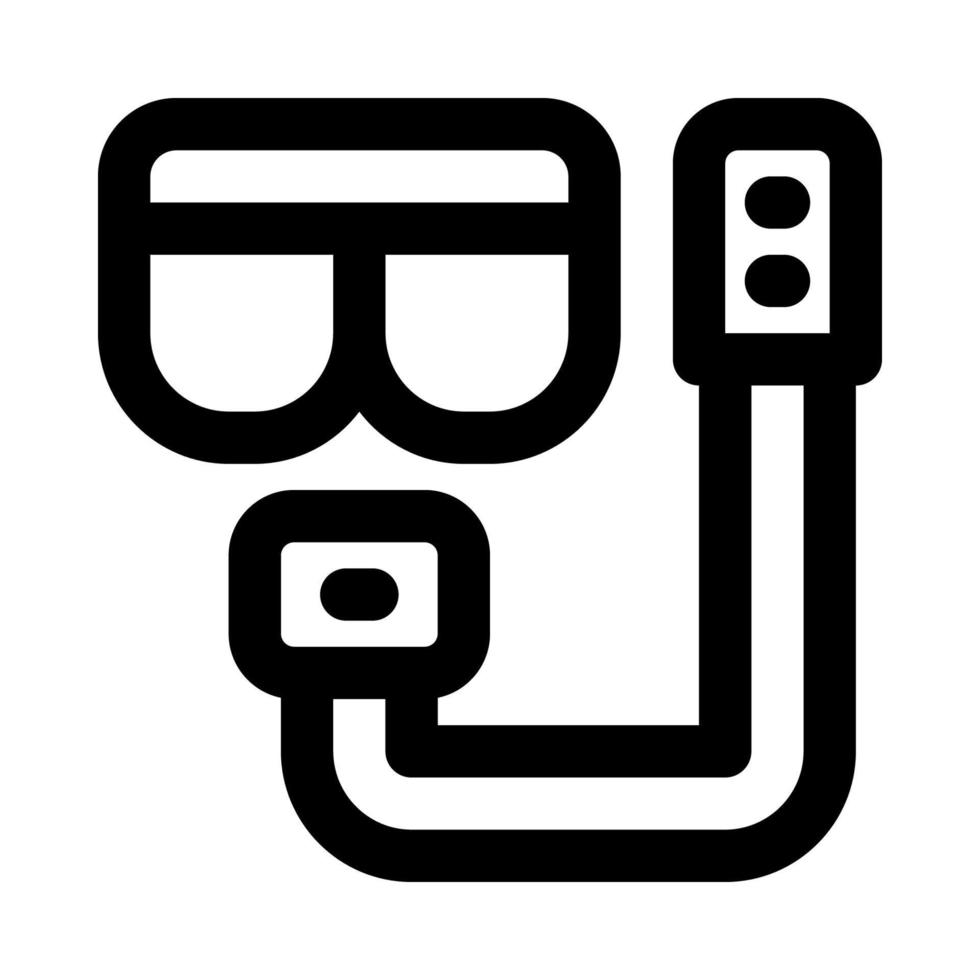 Tauchen Maske Symbol zum Ihre Webseite, Handy, Mobiltelefon, Präsentation, und Logo Design. vektor