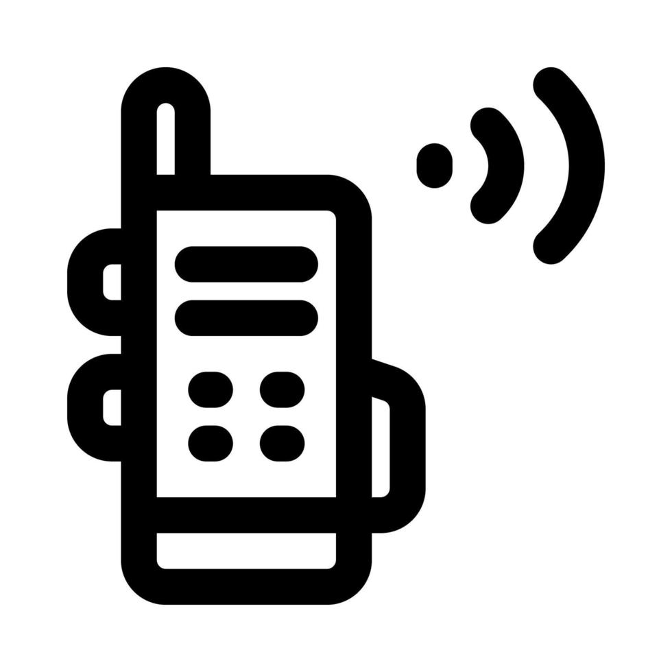 Walkie Talkie Symbol zum Ihre Webseite, Handy, Mobiltelefon, Präsentation, und Logo Design. vektor