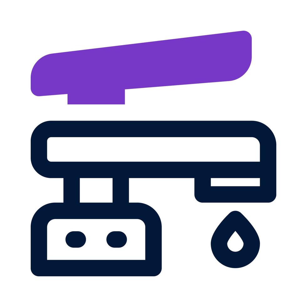 Wasserhahn-Symbol für Ihre Website, Ihr Handy, Ihre Präsentation und Ihr Logo-Design. vektor