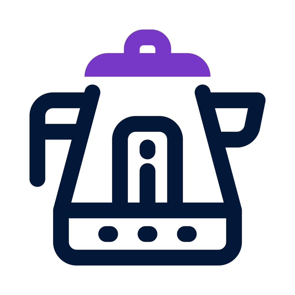 Wasserkocher-Symbol für Ihre Website, Ihr Handy, Ihre Präsentation und Ihr Logo-Design. vektor