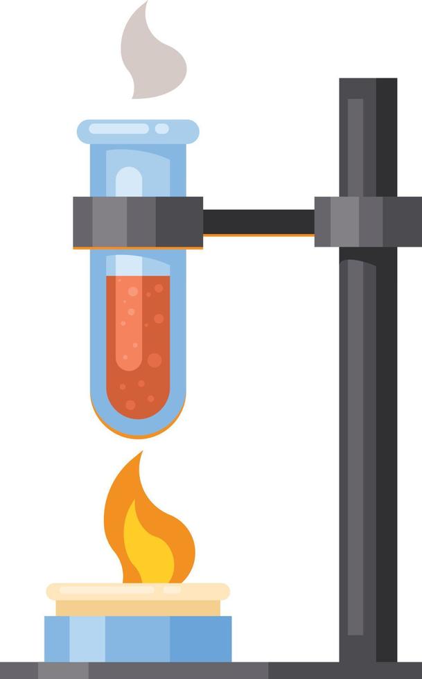 Vektor Bild von Experiment mit ein Prüfung Tube