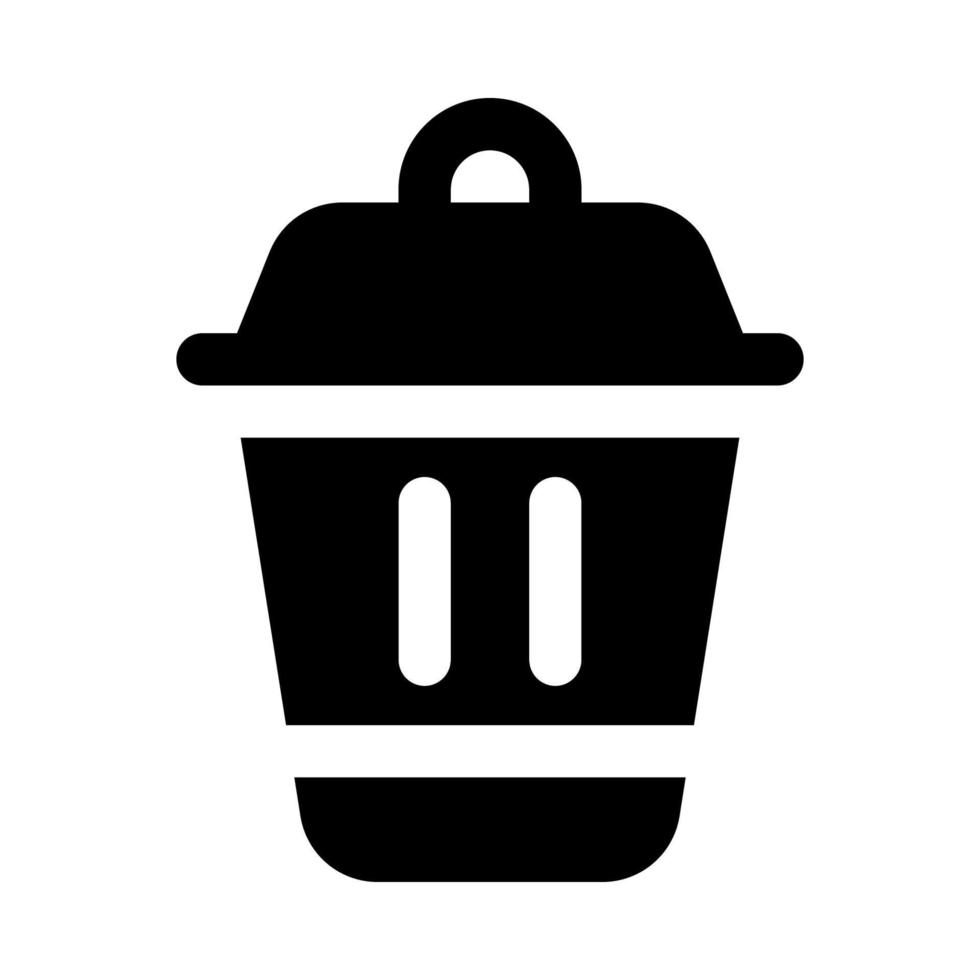 Müll Symbol zum Ihre Webseite, Handy, Mobiltelefon, Präsentation, und Logo Design. vektor