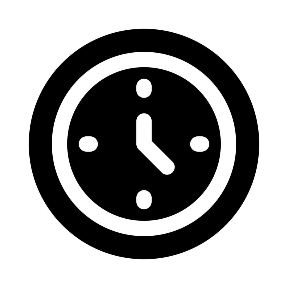 Uhrensymbol für Ihre Website, Ihr Handy, Ihre Präsentation und Ihr Logo-Design. vektor