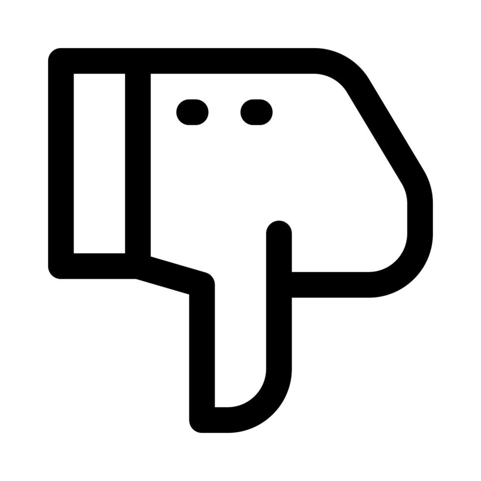 Abneigungssymbol für Ihre Website, Ihr Handy, Ihre Präsentation und Ihr Logo-Design. vektor