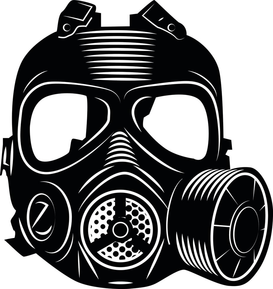 vektor grafik av en gas mask