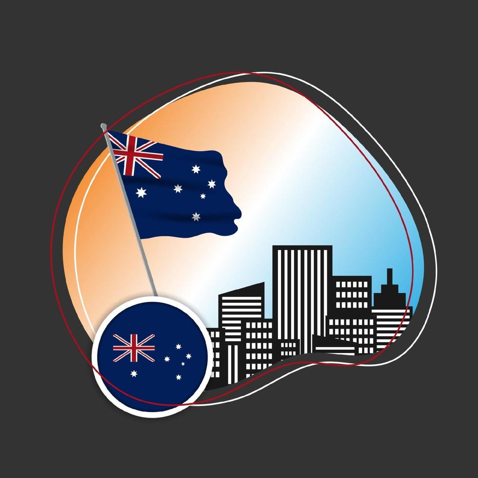 glücklicher australien tag 26 januar design vorlage. Tag der Unabhängigkeit vektor