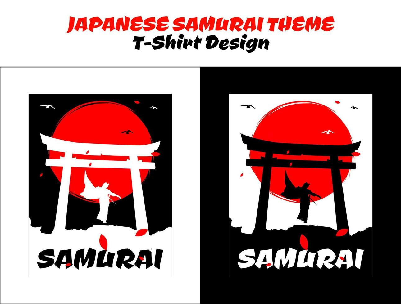 urban kvinna samuraj, silhuett japan samuraj vektor för design t skjorta begrepp, silhuett samuraj, japansk streetwear design för t-shirt, japansk tema t-shirt