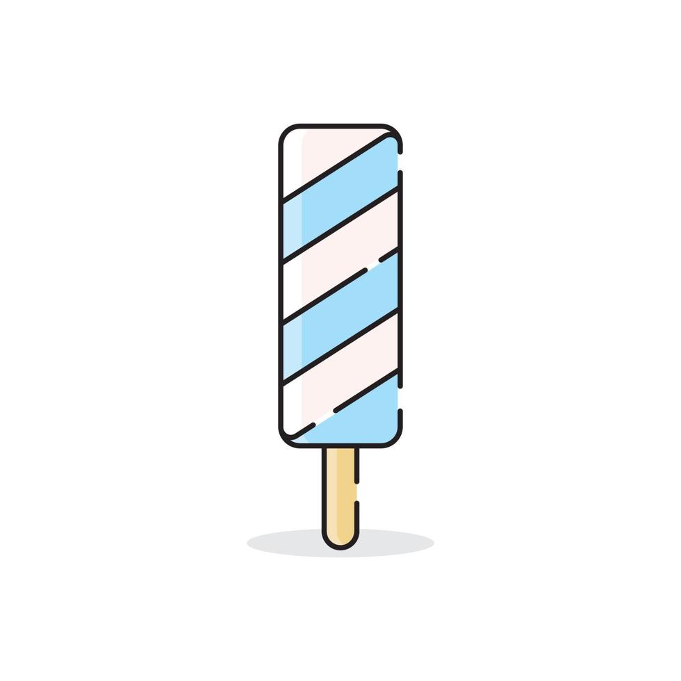 minimalistische Eiscreme-Vektorillustration vektor