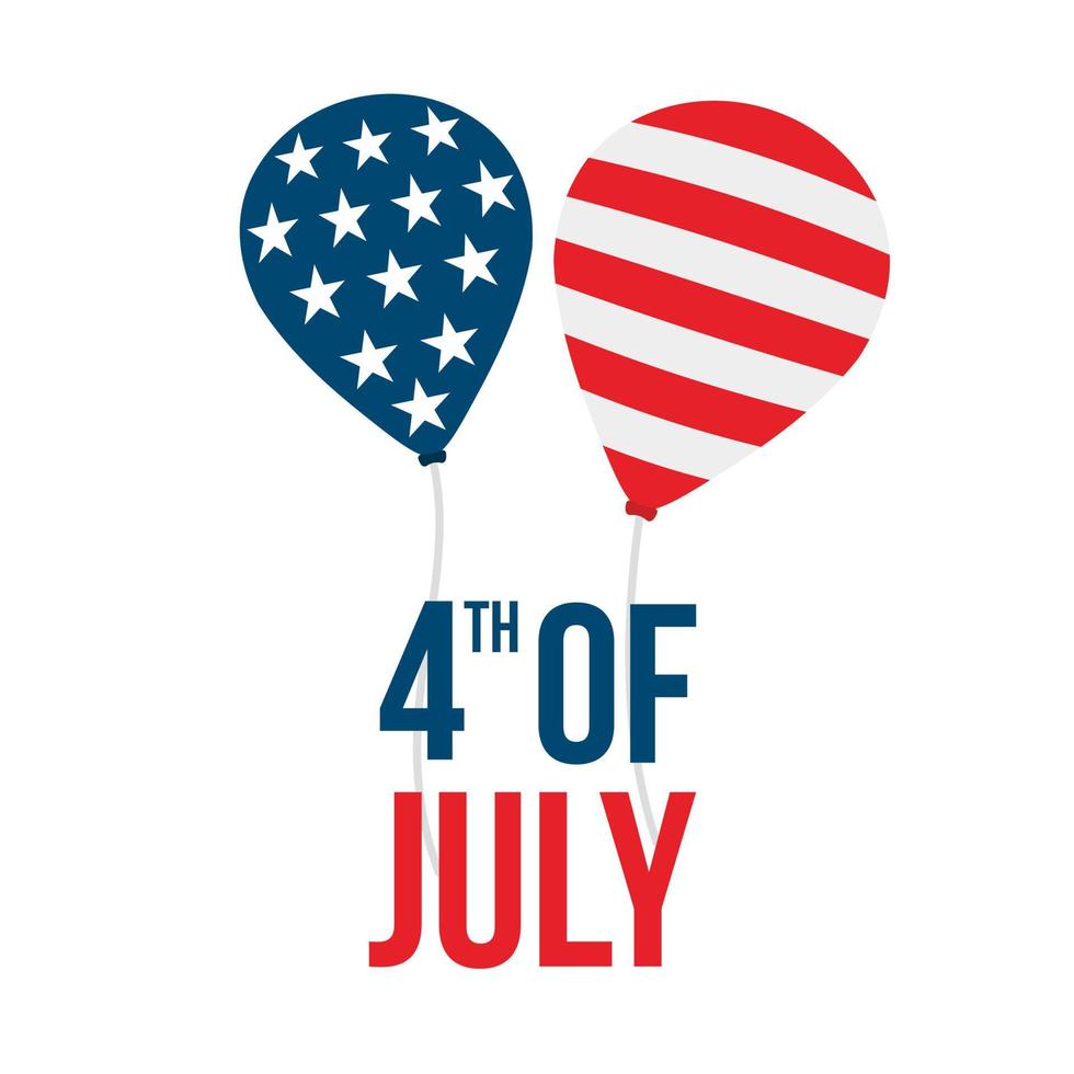 4:e juli amerikan oberoende dag flygblad mall med flagga affisch, baner, hälsning kort. vektor
