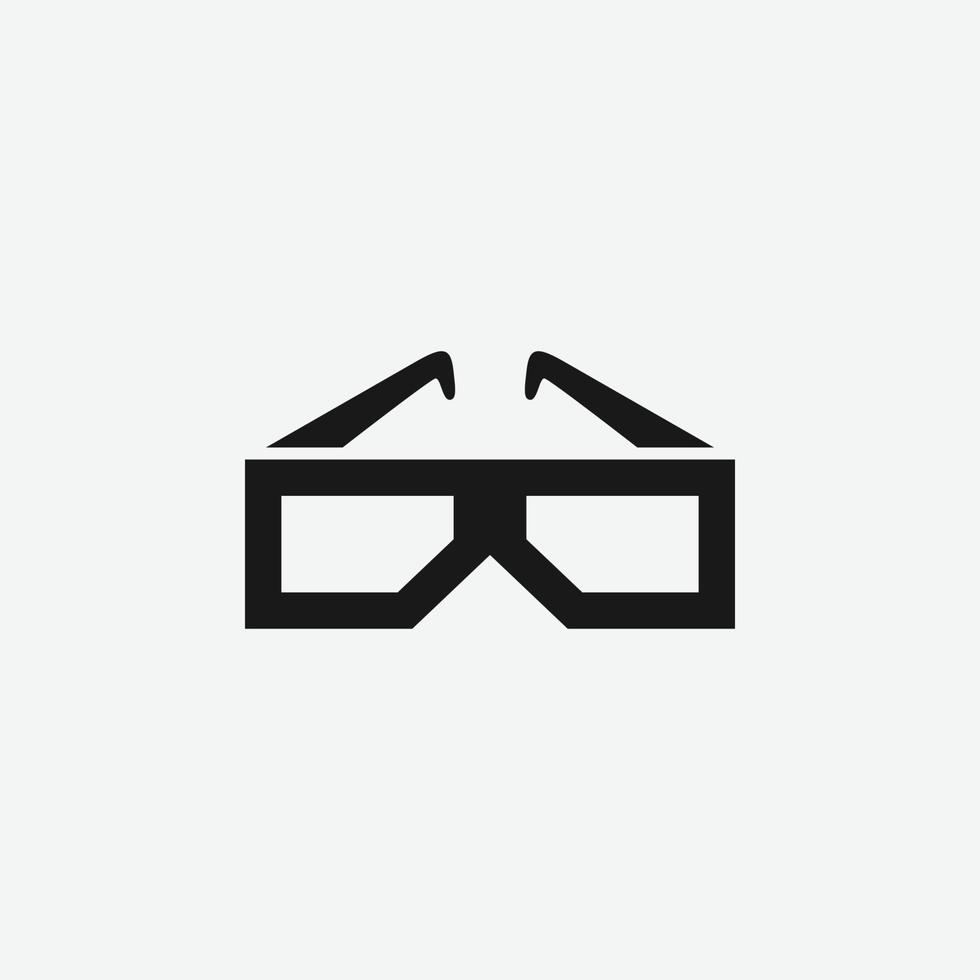 Film Brille Vektor Symbol. Kino Symbol.