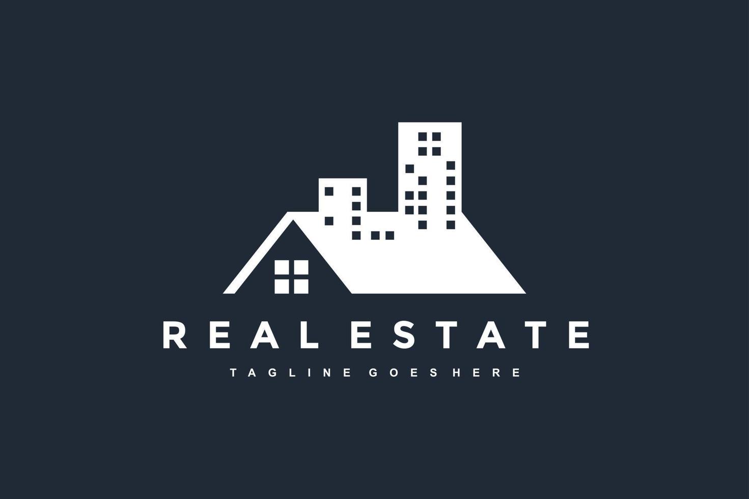 Zuhause und Stadt Gebäude Logo vektor