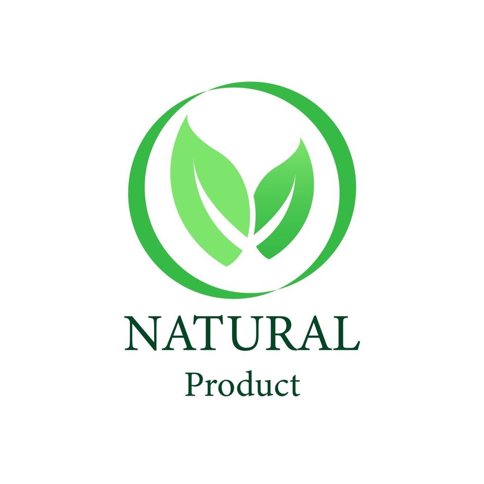 naturlig vektordesign. logotyp naturprodukt vektor