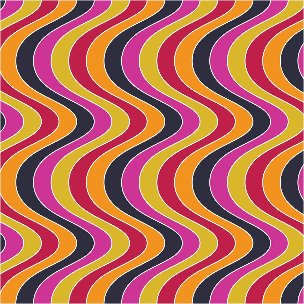 färgrik modern eleganta vågig linje bakgrund mönster vektor