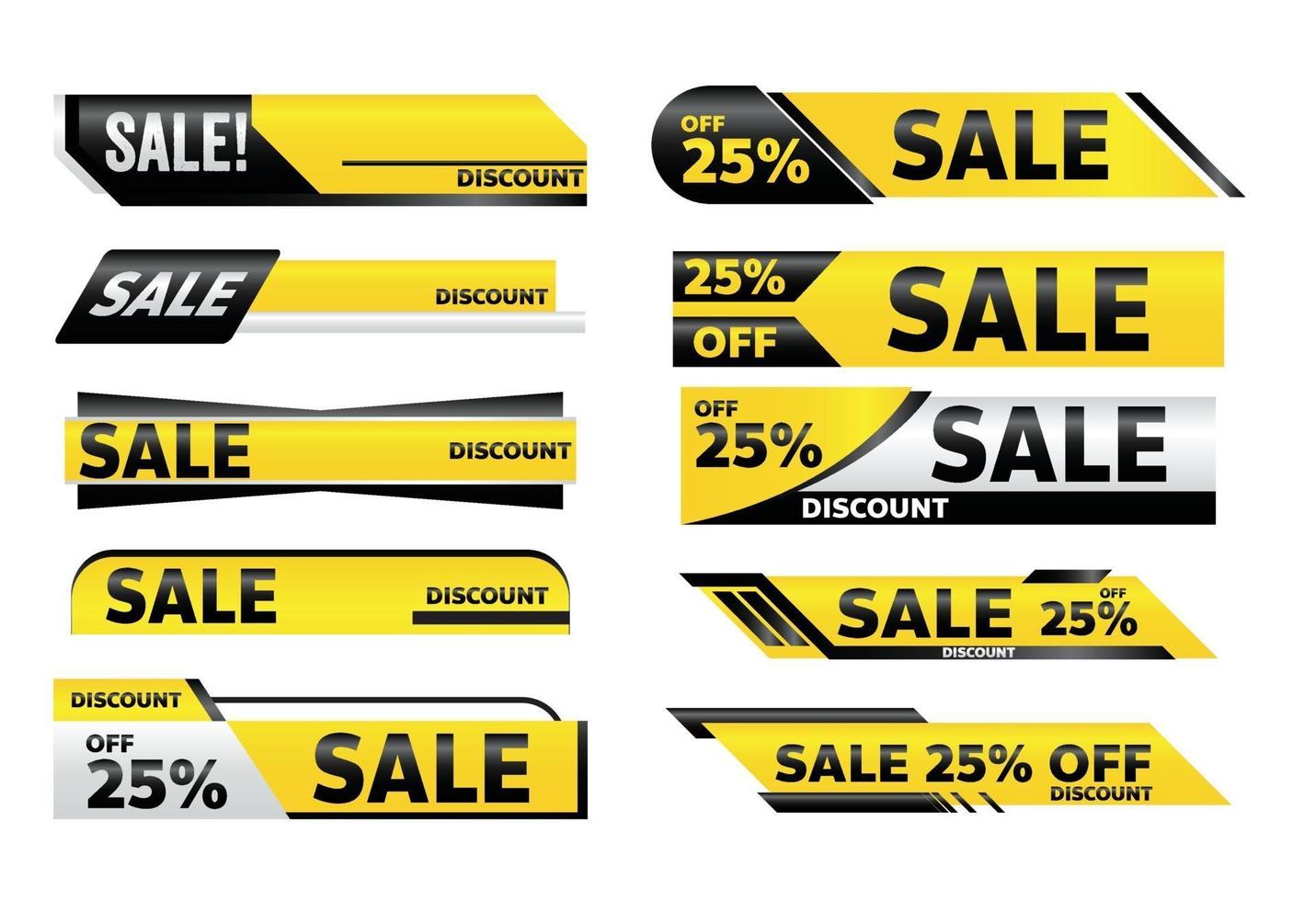 Verkauf gelbes Banner Promotion Tag Design für Marketing vektor