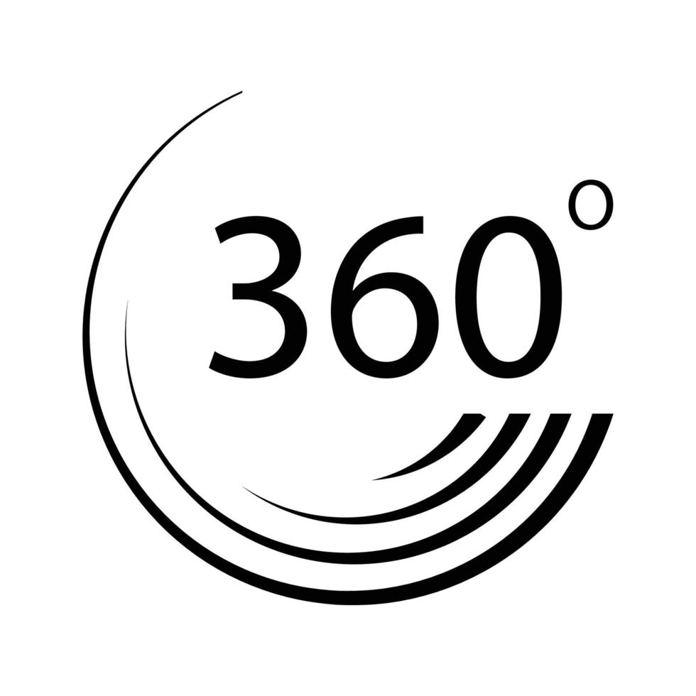 360 graders logotyper vektor