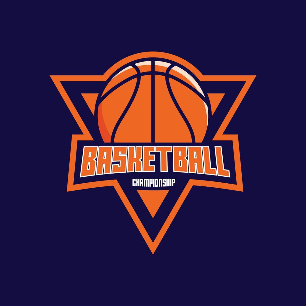 modern professionell basketboll team logotyp vektor