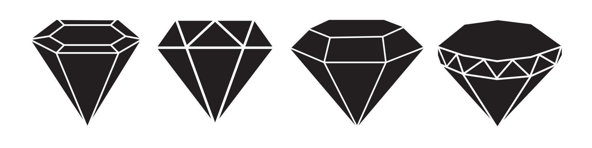 abstrakt Vektor Diamant Symbol Design Vorlage