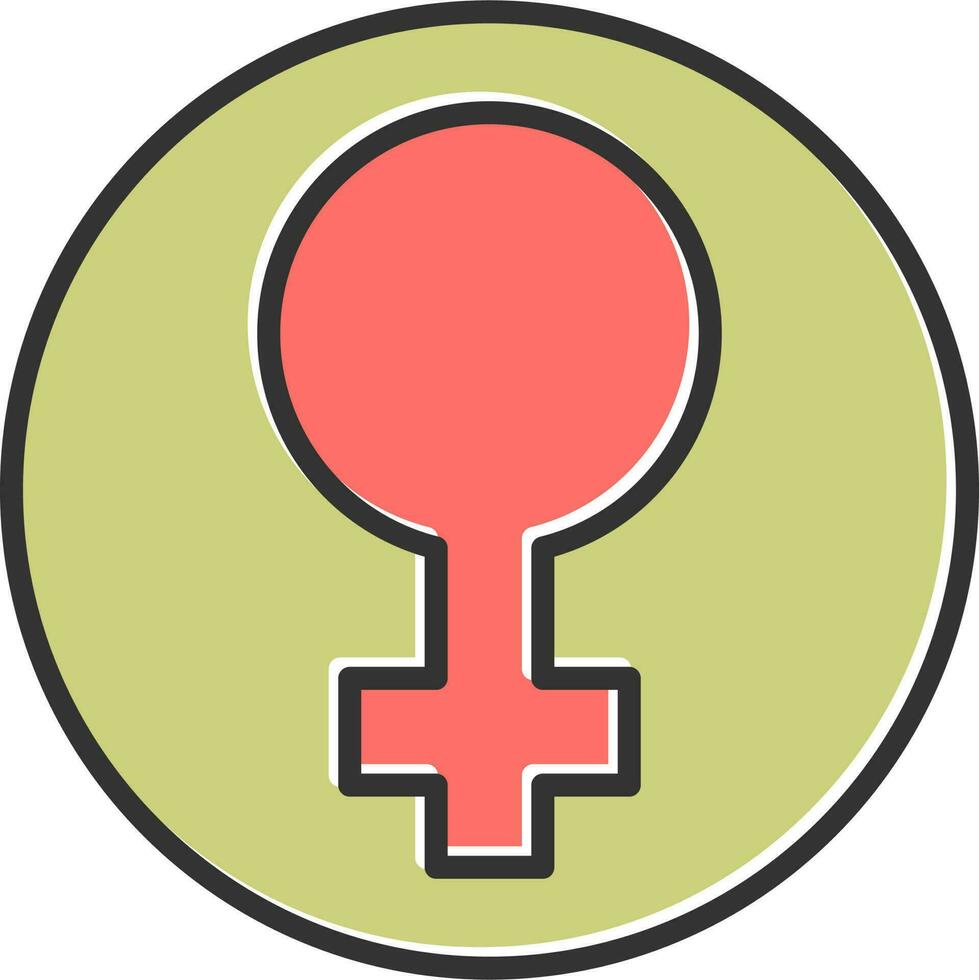 weiblich Symbol Vektor Symbol