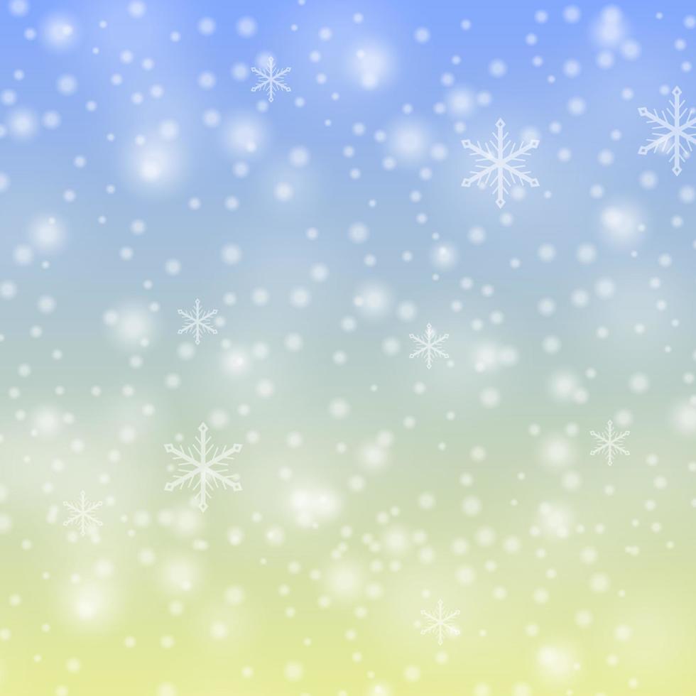 Winter Hintergrund mit schön verschiedene Schneeflocken, Vektor Illustration