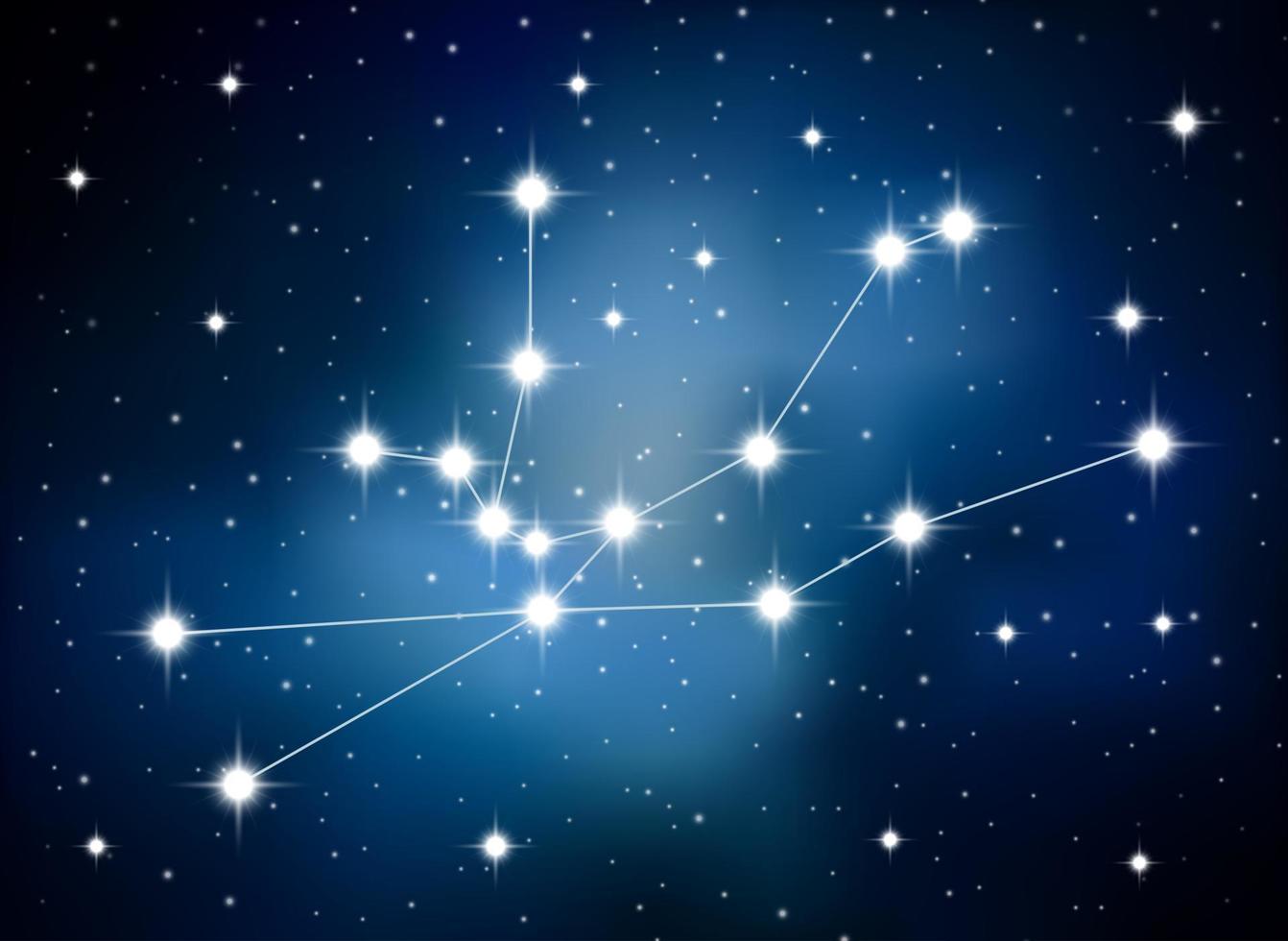 horoskop zodiaken tecken av de taurus på de astro Plats bakgrund, vektor illustration