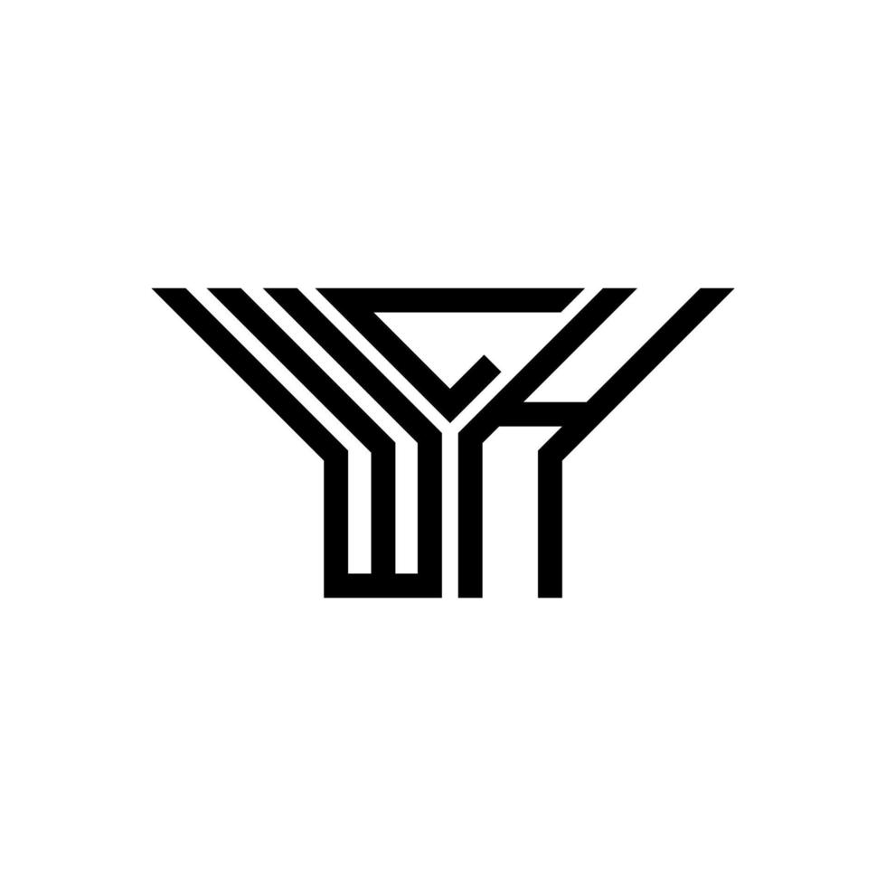 wlh brev logotyp kreativ design med vektor grafisk, wlh enkel och modern logotyp.