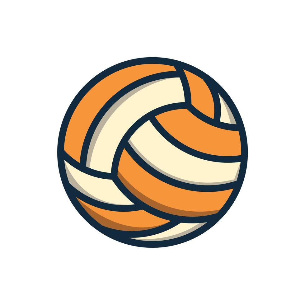 Volleyball Symbol Design Vektor