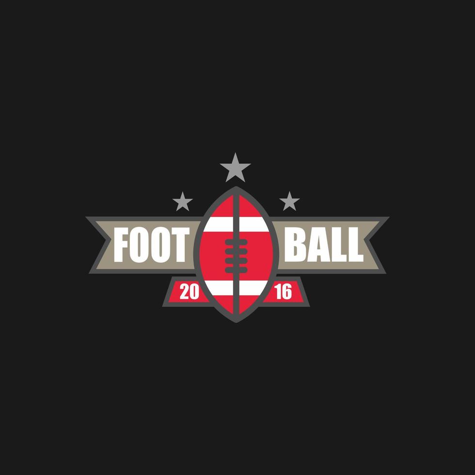 Vektor amerikanisch Fußball Logos und Abzeichen. Vektor isoliert Sport Symbol Design Illustration