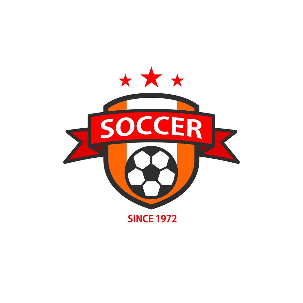 modern Fachmann Logo zum ein Fußball Turnier vektor