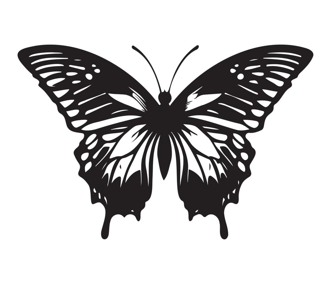 Schmetterling Symbol. einfach Illustration von groß Schmetterling Vektor Symbol