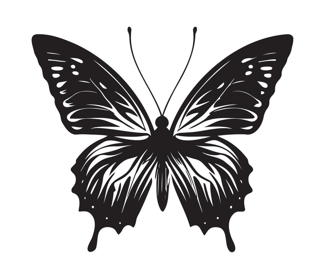 Schmetterling Symbol. einfach Illustration von groß Schmetterling Vektor Symbol