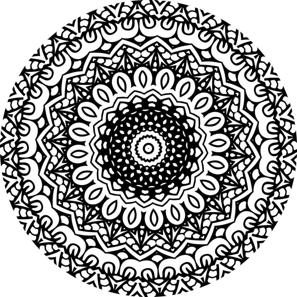 abstrakt mandala mönster. färg bok spets mönster de tatuering. design för en tapet måla skjorta och bricka klistermärke design vektor