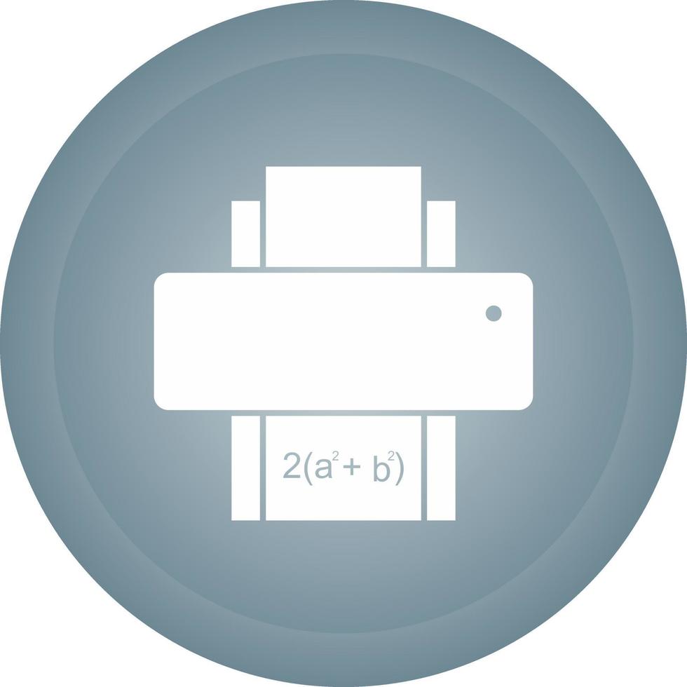 skriva ut matematik ark vektor ikon