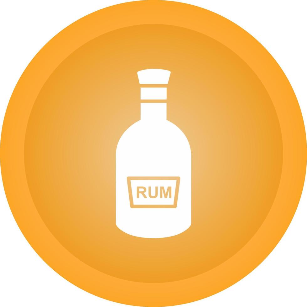 Flasche Rum-Vektor-Symbol vektor