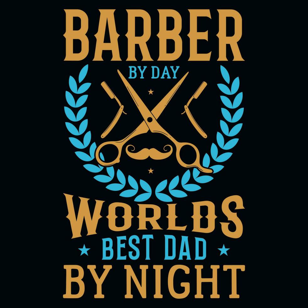 barberare tshirt design vektor