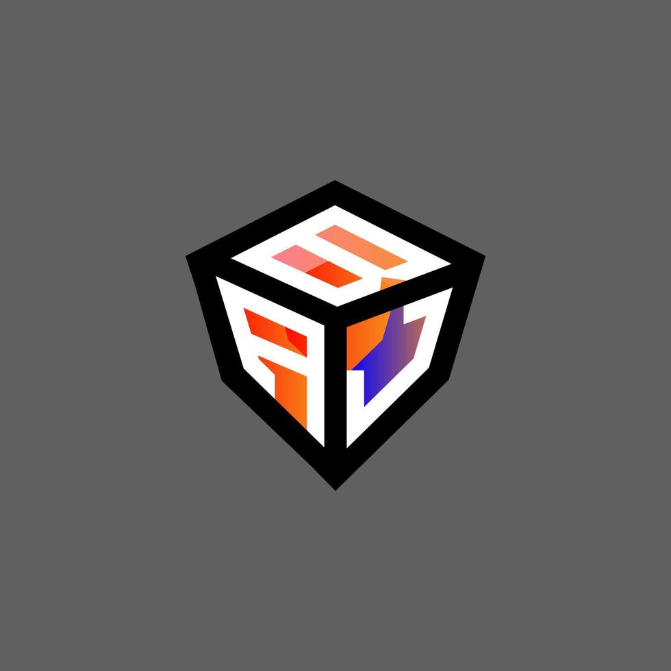 Baj Letter Logo kreatives Design mit Vektorgrafik, Baj einfaches und modernes Logo. vektor