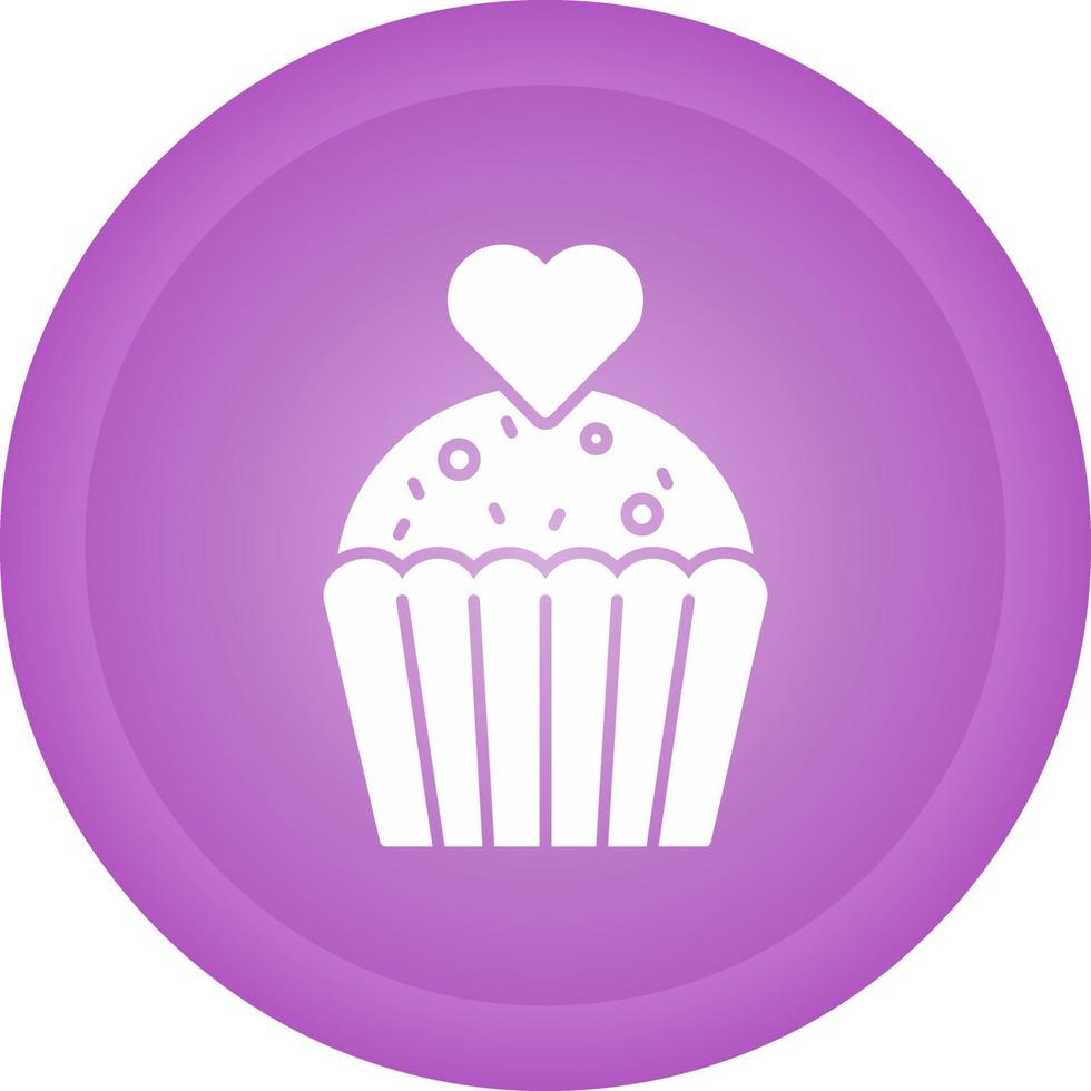 Cupcake-Vektor-Symbol vektor