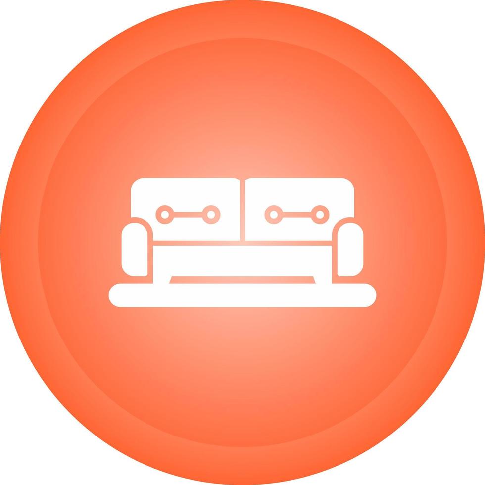 Sofa-Vektor-Symbol vektor