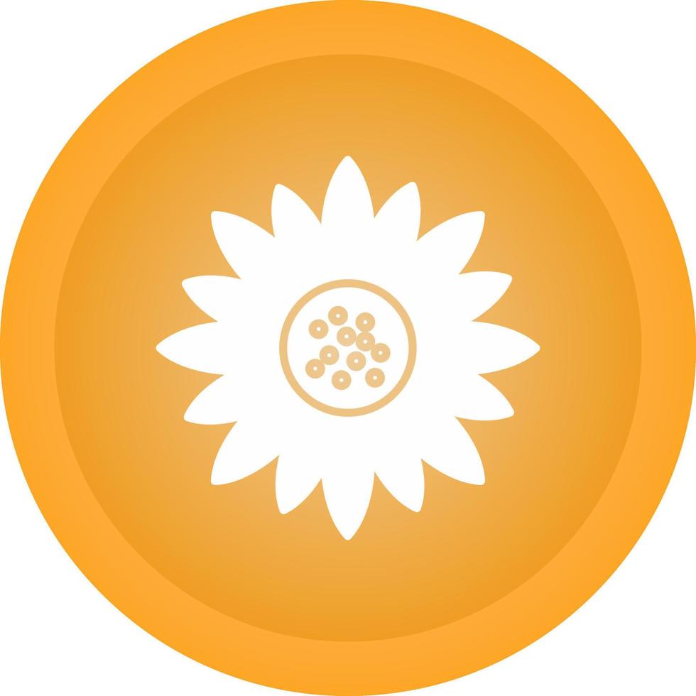 Symbol für Sonnenblumenvektor vektor